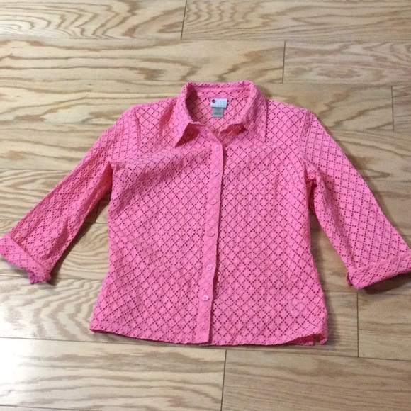 MP Sigrid Olson peach button down blouse - Picture 3 of 14